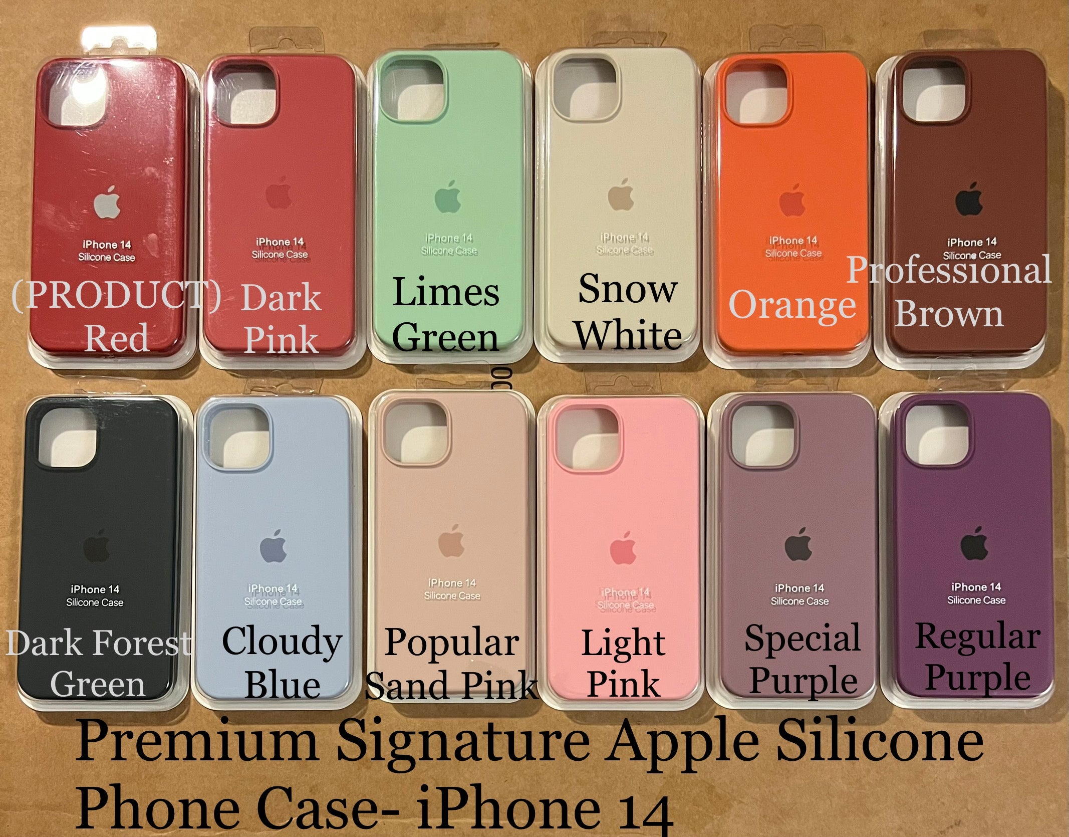 Premium Apple Signature Silicone Phone Case- for Apple iPhone 14 2022 - Super Savings Technologies Co.,LTD 