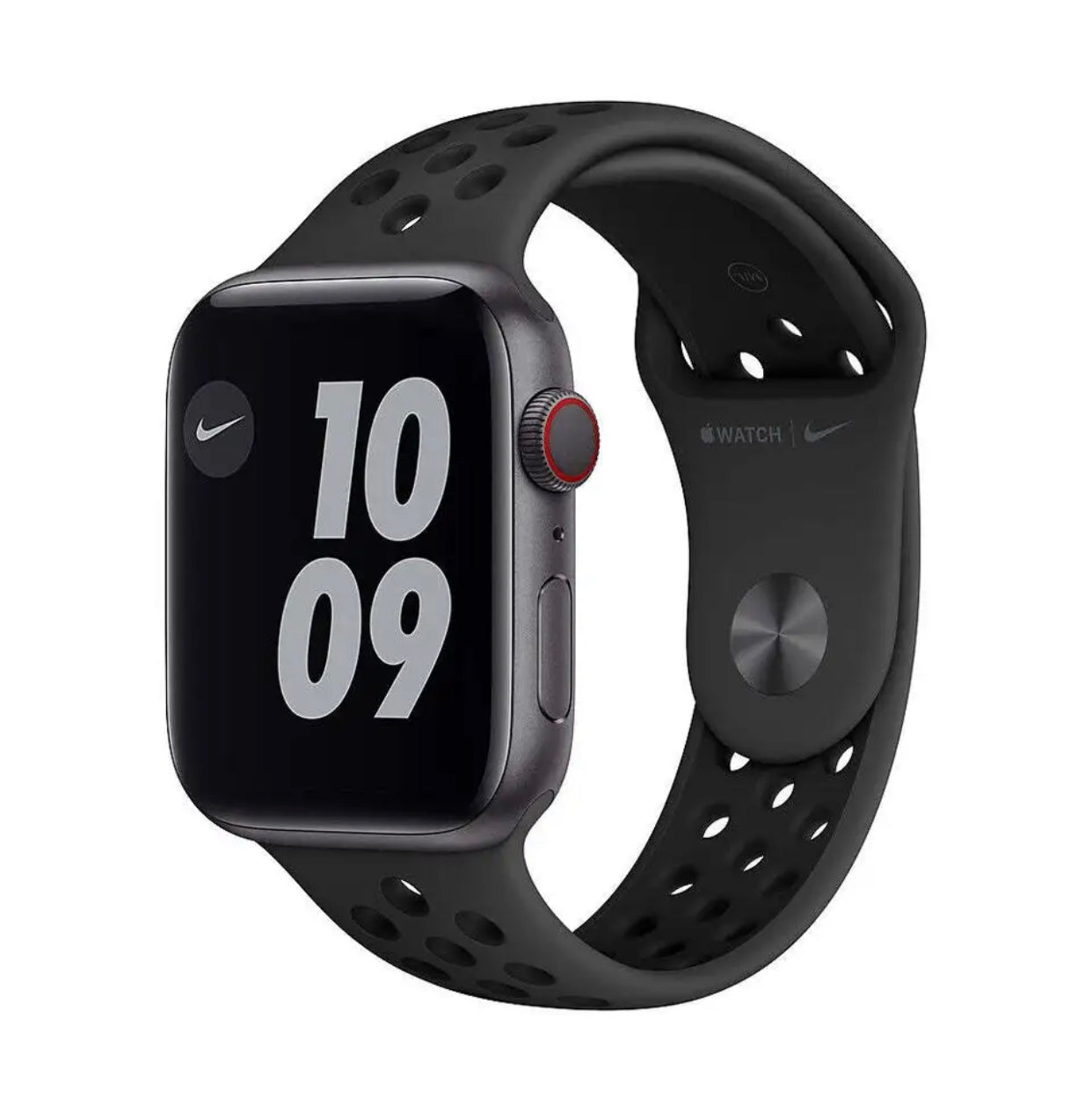 (New Open Box) Apple Watch Special Nike Series 6 GPS, 40mm or 44mm Space Gray Aluminum Case with Anthracite/Black Nike Sport Band (Model A2291) - Super Savings Technologies Co.,LTD 