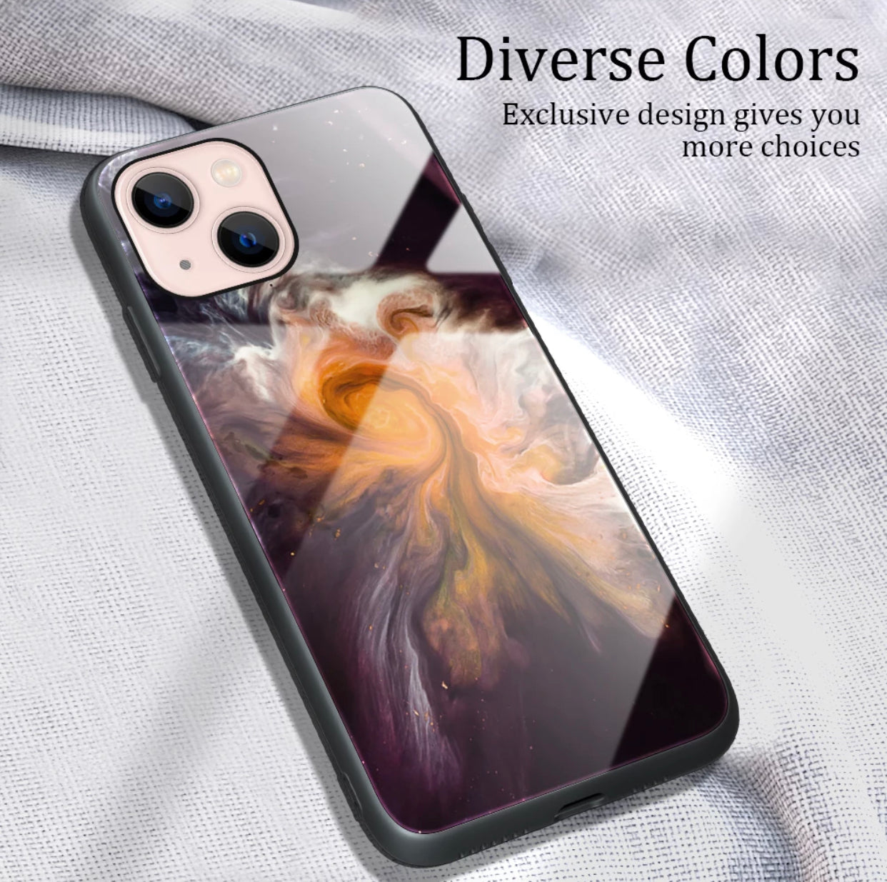 Premium Hard Tempered Glass Marble Painted Case-for selected Apple iPhone models - Super Savings Technologies Co.,LTD 