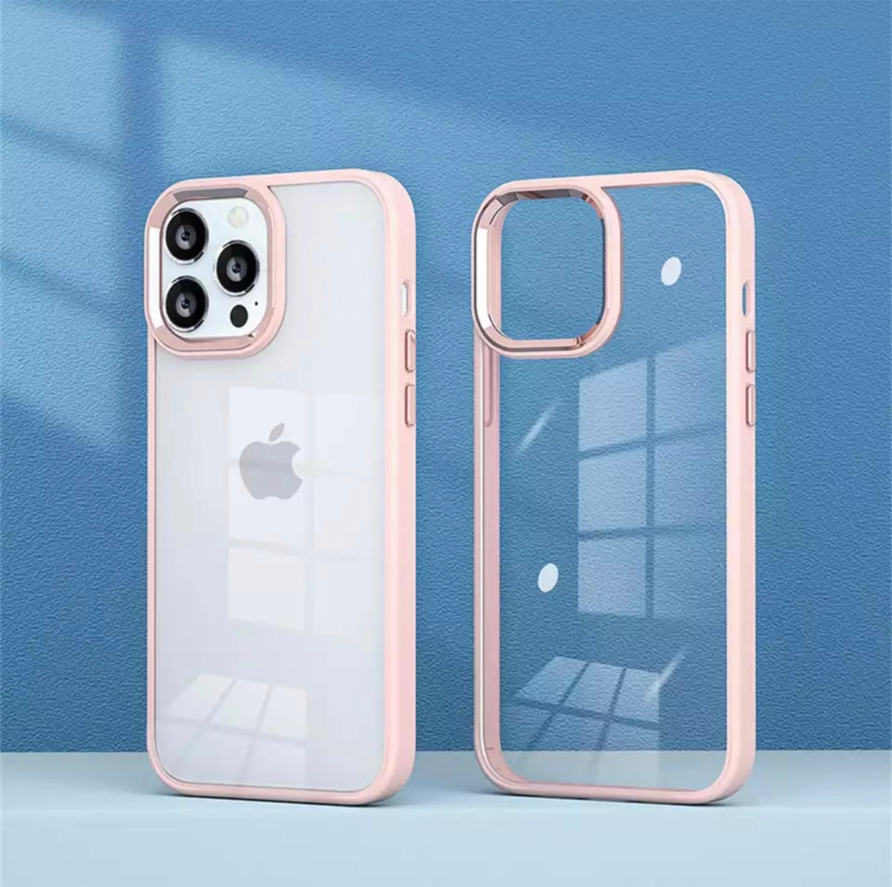 Premium Translucent Clear Hardshell TPU Rubber Borders Phone Case- for Apple iPhone 14 Series - Super Savings Technologies Co.,LTD 