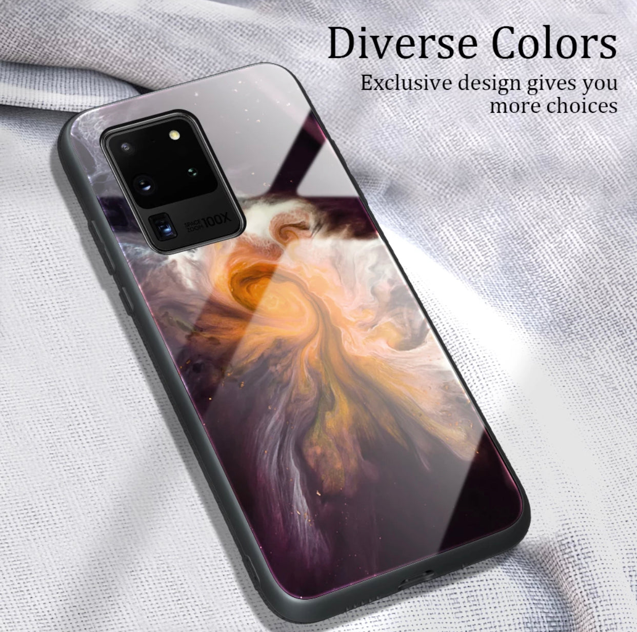 Premium Hard Tempered Glass Marble Painted Case-for selected Samsung Galaxy models - Super Savings Technologies Co.,LTD 