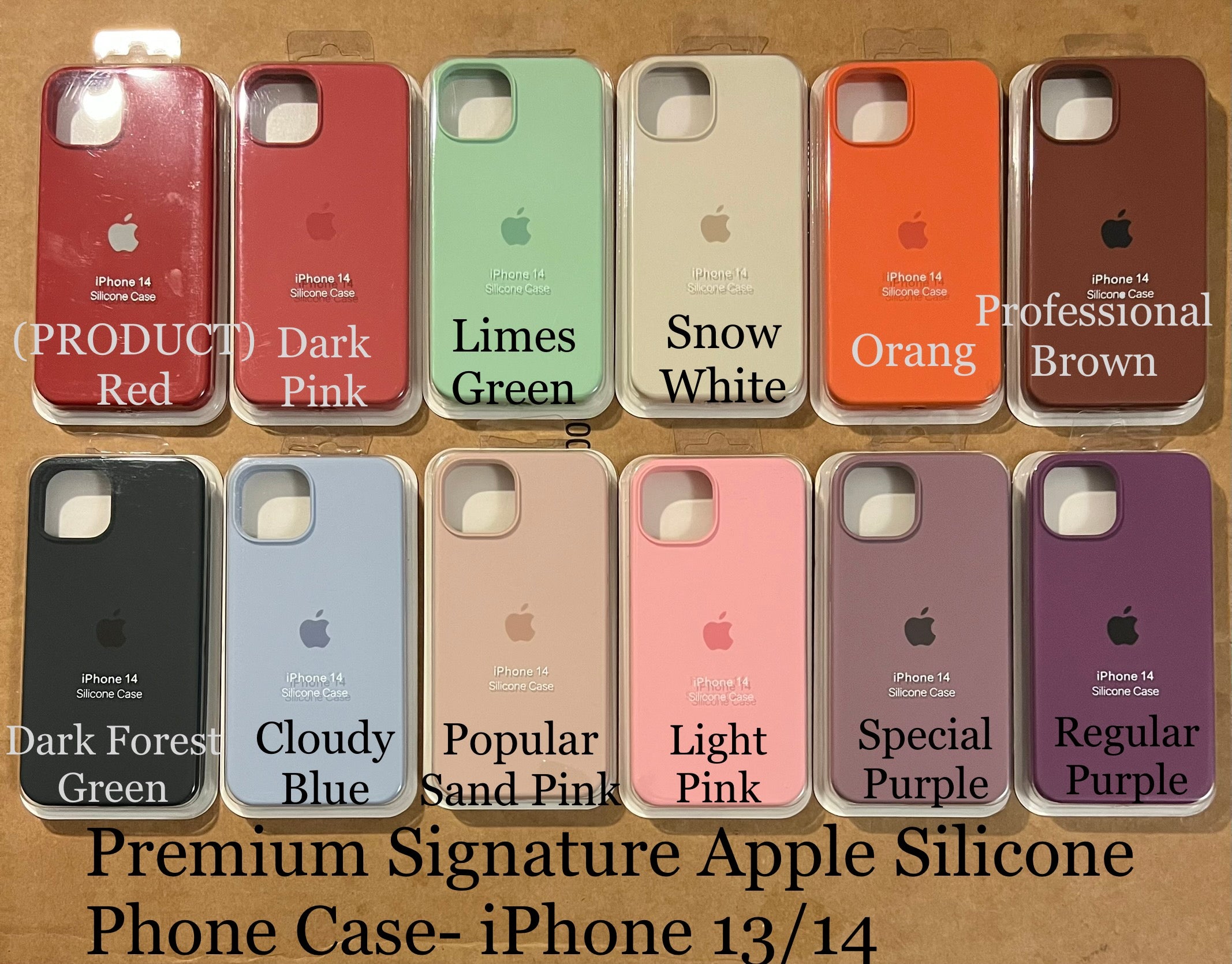 Premium Apple Signature Silicone Phone Case- for Apple iPhone 13 2021 - Super Savings Technologies Co.,LTD 