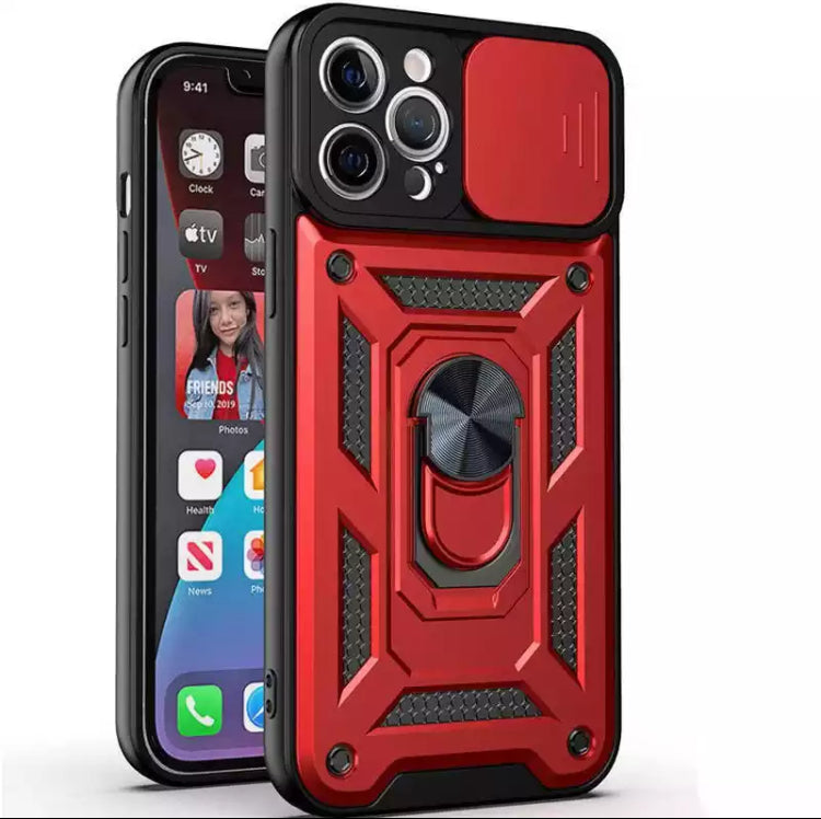 Premium Heavy-Duty Armour Camera Slider Hardshell TPU Phone Case- for Apple iPhone 14 Series - Super Savings Technologies Co.,LTD 