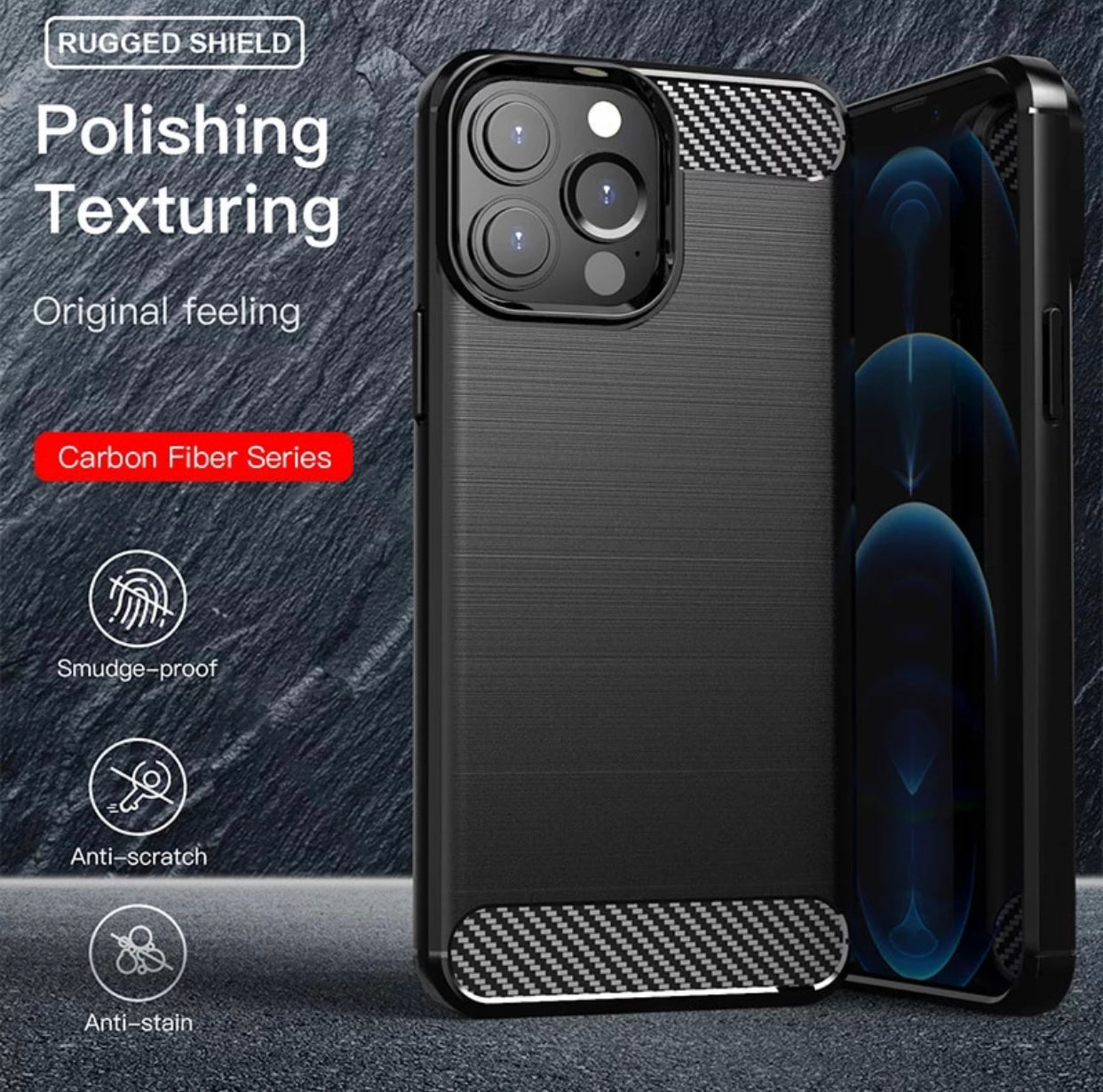 Simple Carbon Fiber Phone Case- for selected Apple iPhone models - Super Savings Technologies Co.,LTD 