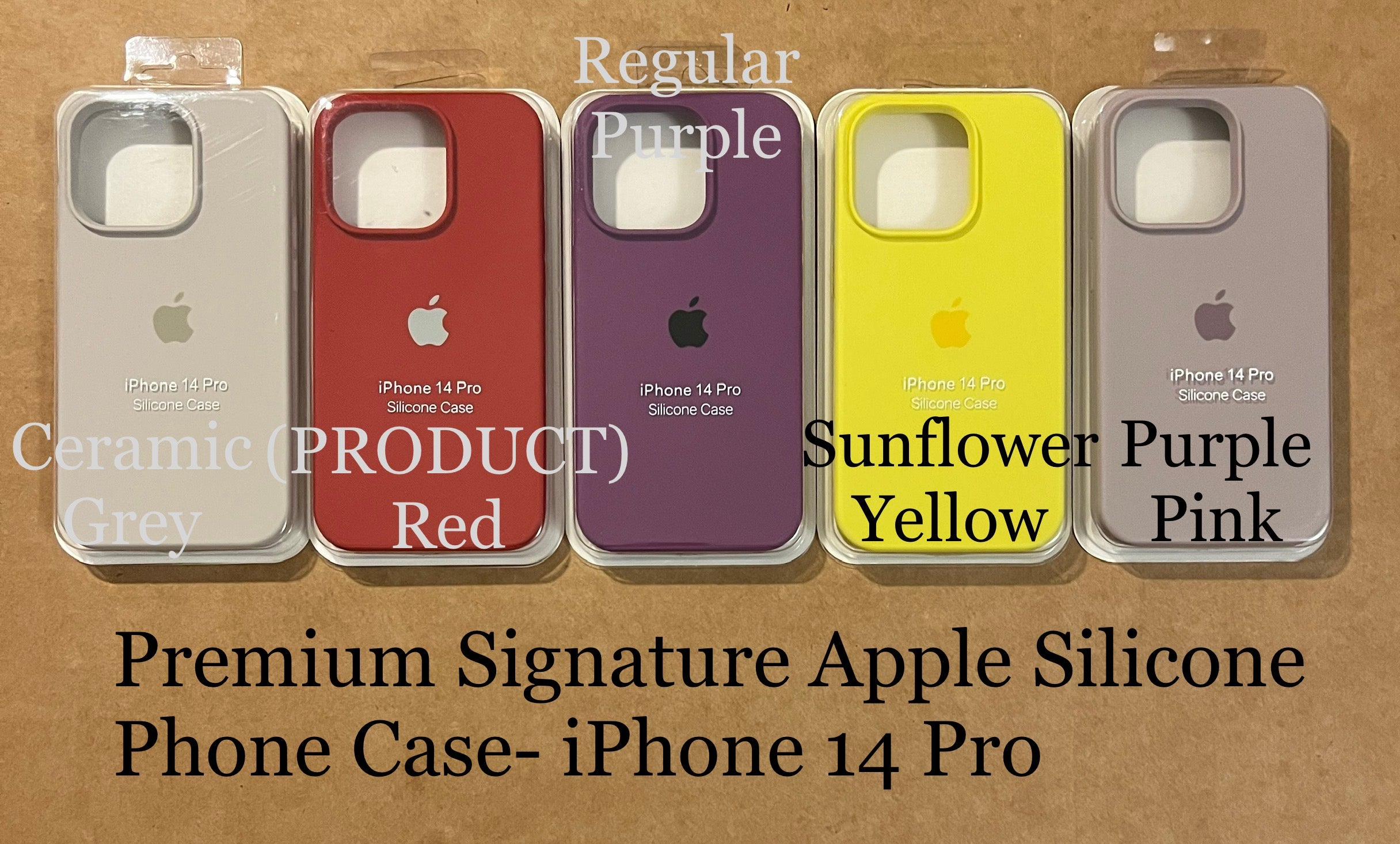 Premium Apple Signature Silicone Phone Case- for Apple iPhone 14 Pro 2022 - Super Savings Technologies Co.,LTD 