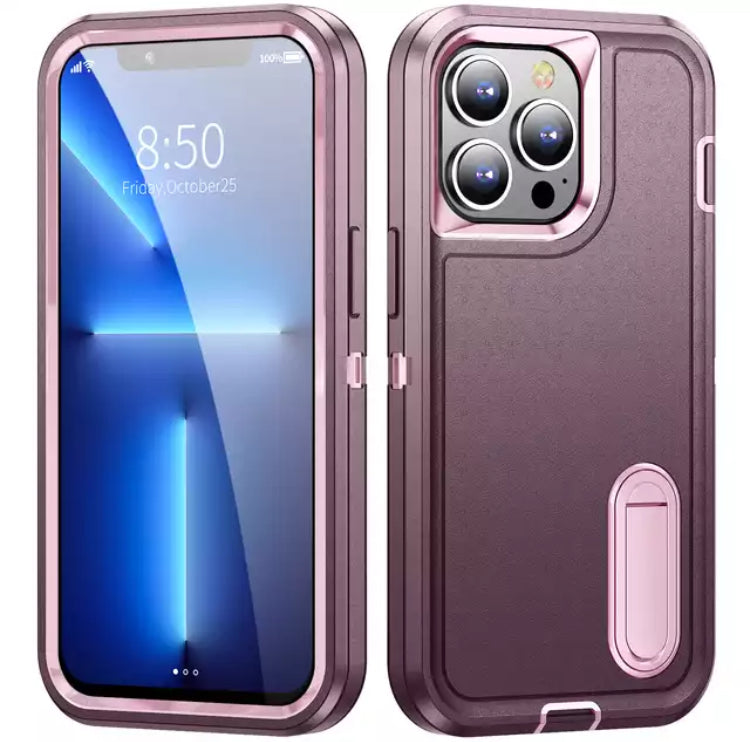 Premium Drop-Protection Style Double-Layers Kickstand Phone Case- for Apple iPhone 14 Series 2022 - Super Savings Technologies Co.,LTD 