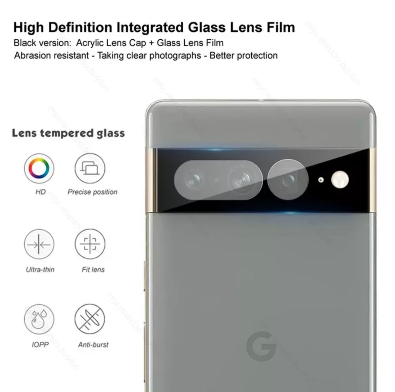 Yamizoo Branded Premium 9H Clear Camera Lens Protector - 1pc pour Apple iPhone 11 Series