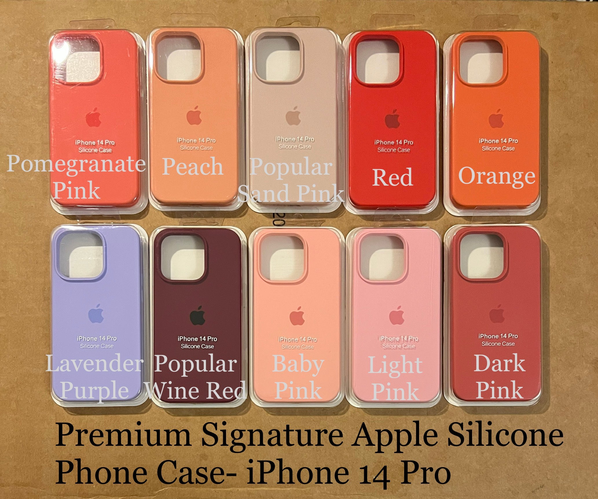 Premium Apple Signature Silicone Phone Case- for Apple iPhone 14 Pro 2022 - Super Savings Technologies Co.,LTD 