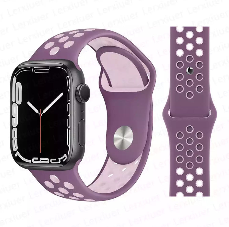 Signature Nike Apple Watch Silicone Sport Bands with Breathable Linings- for Selected Apple Watch 40mm Size - Super Savings Technologies Co.,LTD 