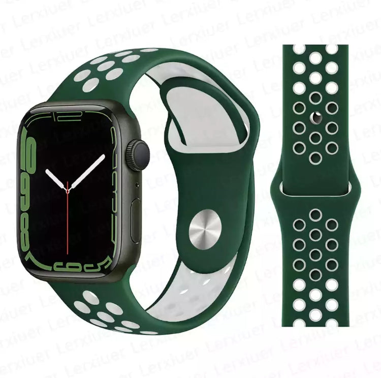 Signature Nike Apple Watch Silicone Sport Bands with Breathable Linings- for Selected Apple Watch 40mm Size - Super Savings Technologies Co.,LTD 