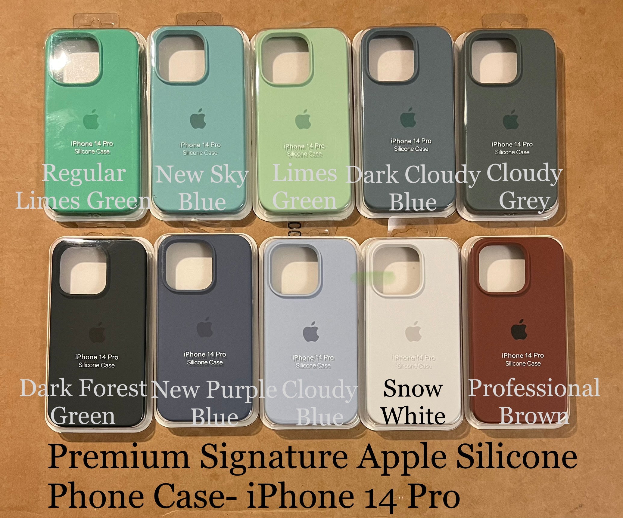 Premium Apple Signature Silicone Phone Case- for Apple iPhone 14 Pro 2022 - Super Savings Technologies Co.,LTD 