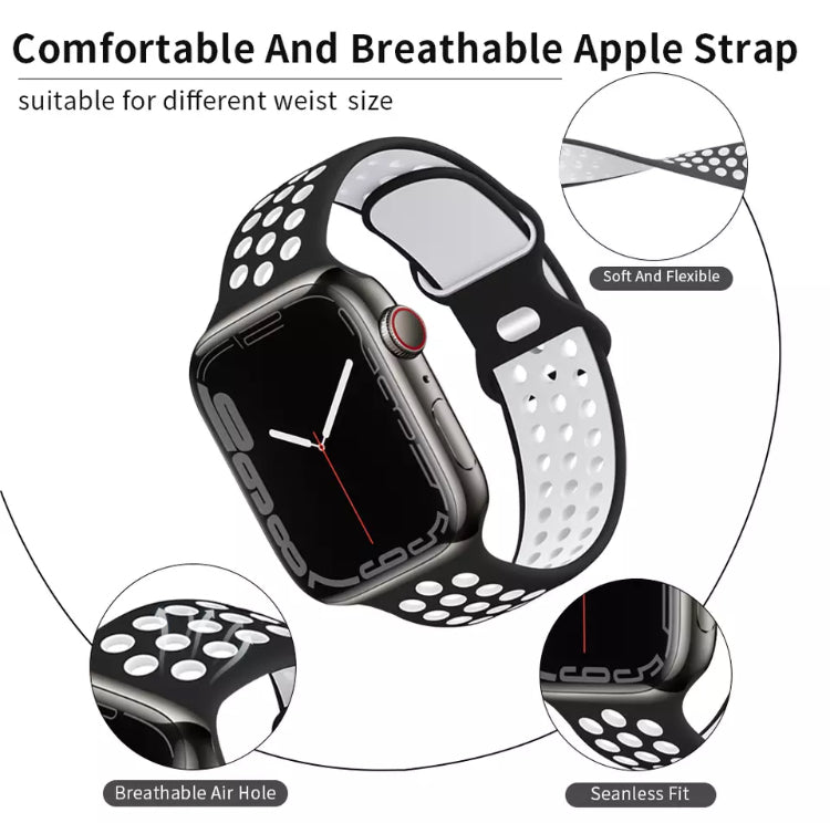 Signature Nike Apple Watch Silicone Sport Bands with Breathable Linings- for Selected Apple Watch 40mm Size - Super Savings Technologies Co.,LTD 