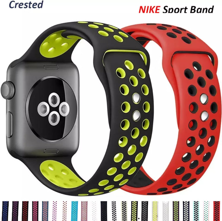 Signature Nike Apple Watch Silicone Sport Bands with Breathable Linings- for Selected Apple Watch 40mm Size - Super Savings Technologies Co.,LTD 