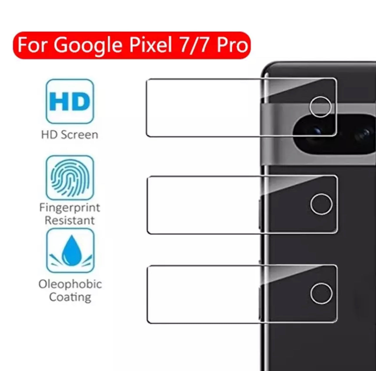 Yamizoo Branded Premium 9H Clear Camera Lens Protector- 3pcs for Google Pixel Series