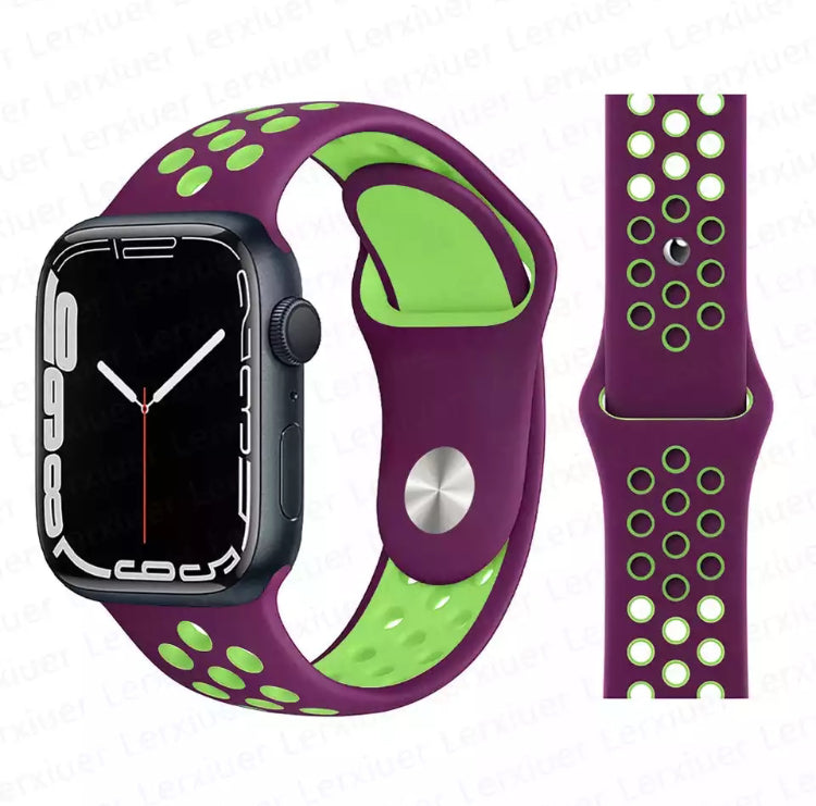 Signature Nike Apple Watch Silicone Sport Bands with Breathable Linings- for Selected Apple Watch 40mm Size - Super Savings Technologies Co.,LTD 