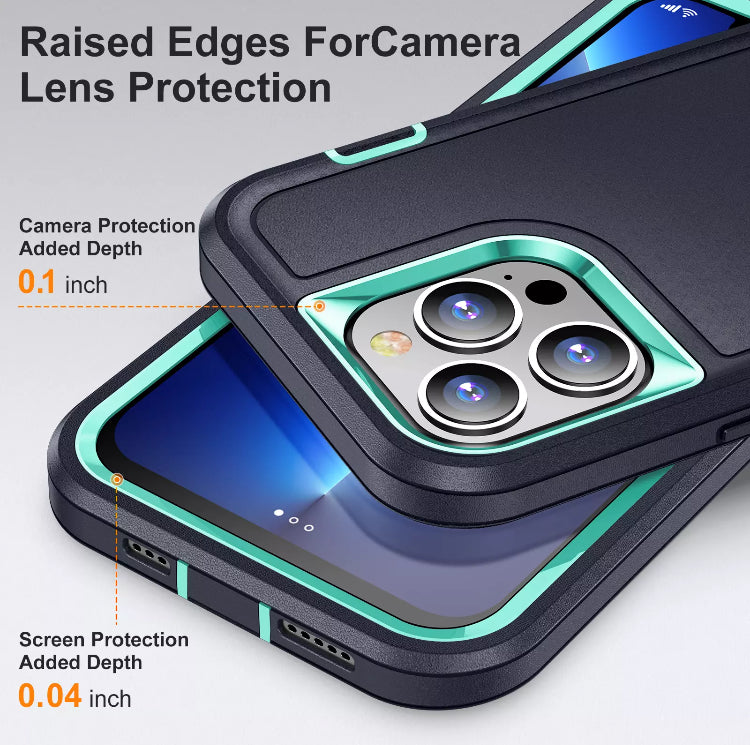 Premium Drop-Protection Style Double-Layers Kickstand Phone Case- for Apple iPhone 14 Series 2022 - Super Savings Technologies Co.,LTD 