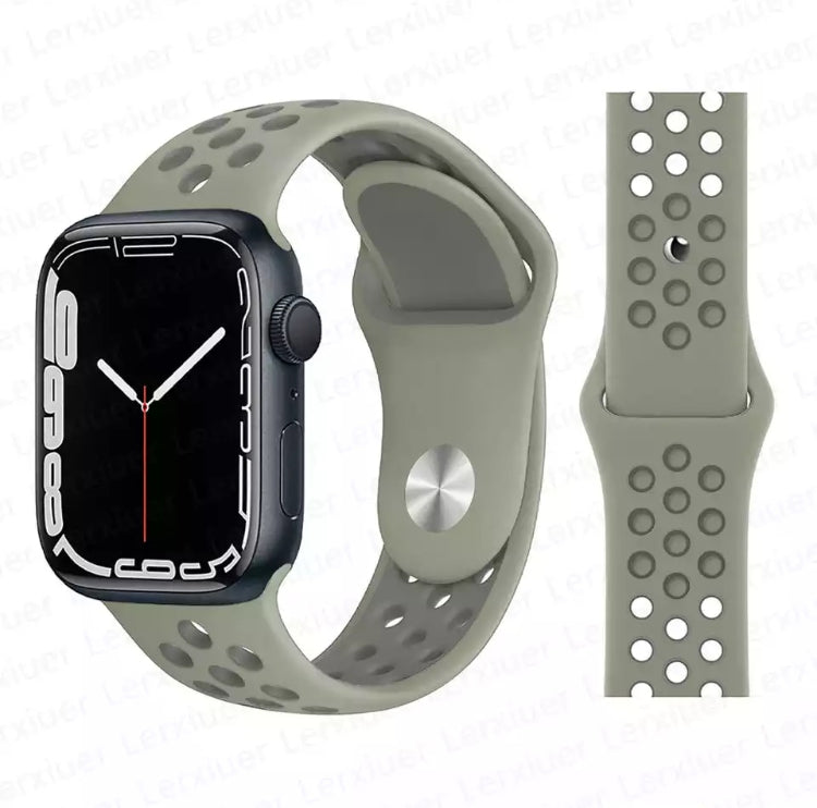 Signature Nike Apple Watch Silicone Sport Bands with Breathable Linings- for Selected Apple Watch 40mm Size - Super Savings Technologies Co.,LTD 