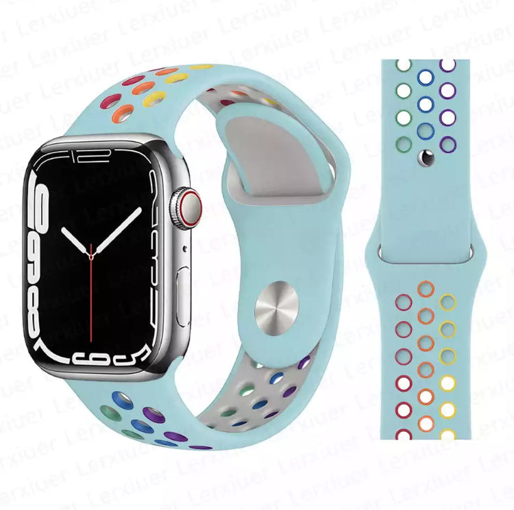 Signature Nike Apple Watch Silicone Sport Bands with Breathable Linings- for Selected Apple Watch 40mm Size - Super Savings Technologies Co.,LTD 