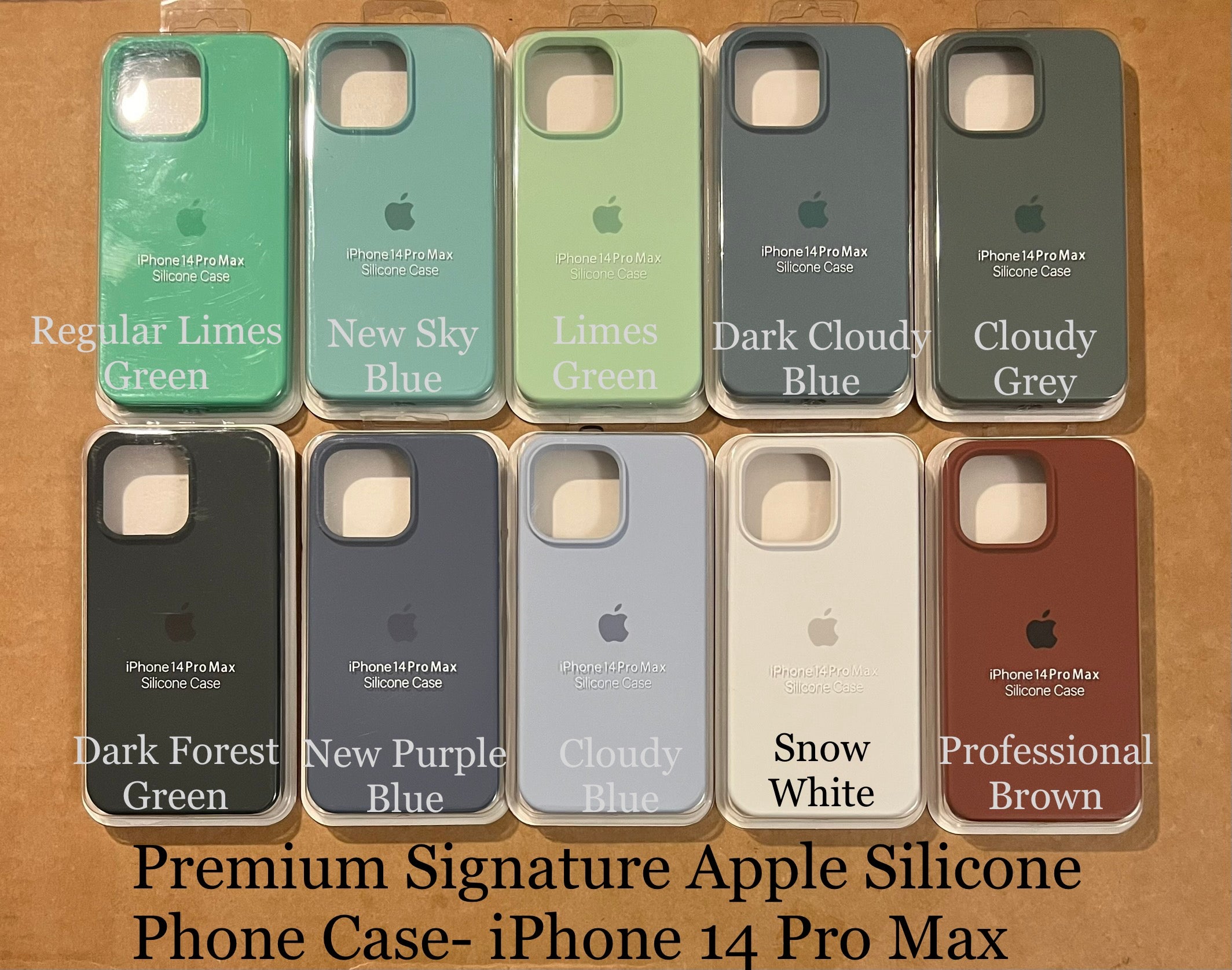 Premium Apple Signature Silicone Phone Case- for Apple iPhone 14 Pro Max 2022 - Super Savings Technologies Co.,LTD 